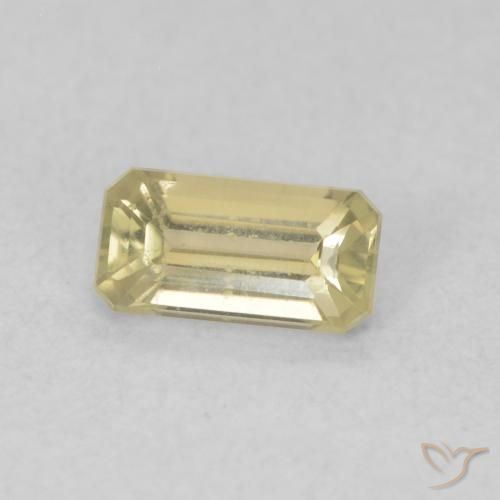 Diásporo com mudança de cor Luz amarela Natural 0.45ct, Corte Octógono / Esmeralda, VVS-VS