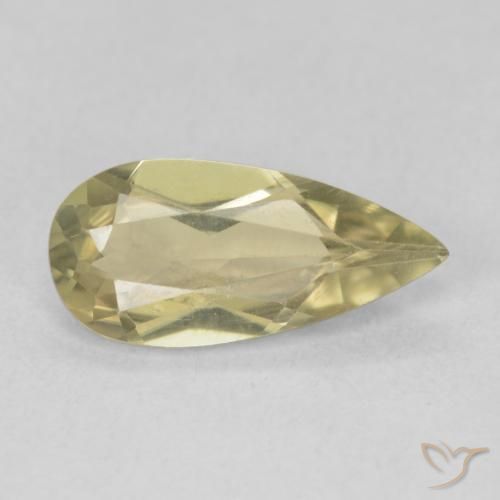 Diásporo com mudança de cor Amarelo claro Natural 1.70ct, Formato de pêra, VVS-VS