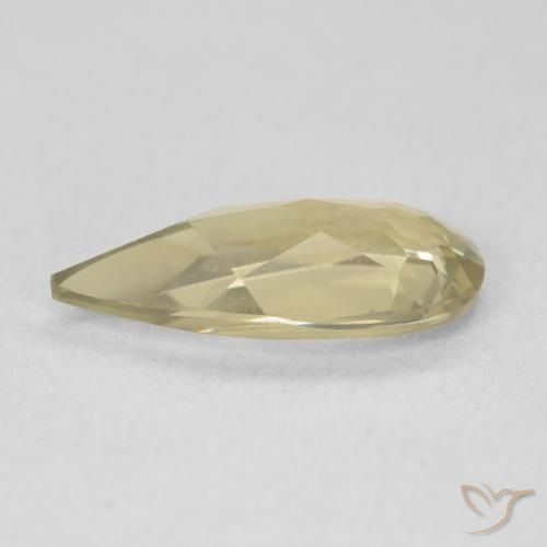 Diásporo com mudança de cor Amarelo claro Natural 1.70ct, Formato de pêra, VVS-VS