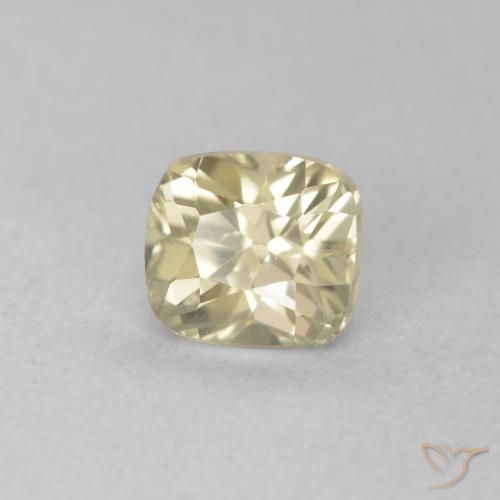 Diásporo com mudança de cor Luz amarela Natural 0.67ct, Almofada, VVS-VS
