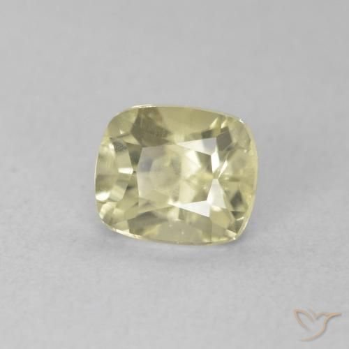 Diásporo com mudança de cor Luz amarela Natural 0.68ct, Almofada, VVS-VS