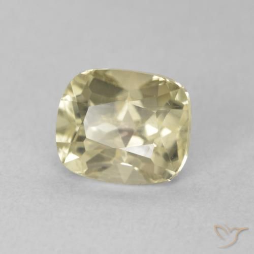 Diásporo com mudança de cor amarelo quente Natural 1.00ct, Almofada, VVS-VS