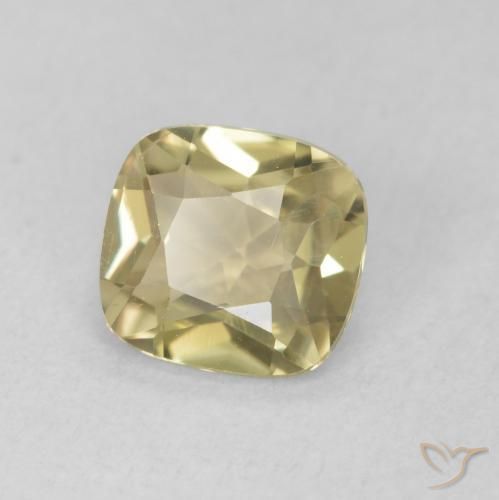 Diásporo com mudança de cor amarelo quente Natural 0.83ct, Almofada, VVS-VS