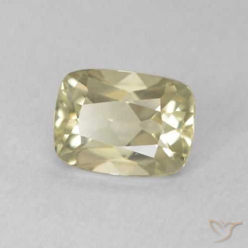 Diásporo com mudança de cor Luz amarela Natural 0.96ct, Almofada, VVS-VS