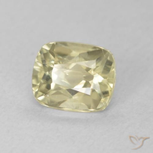 Diásporo com mudança de cor Luz amarela Natural 0.96ct, Almofada, VVS-VS
