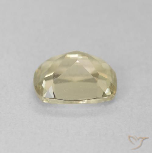 Diásporo com mudança de cor amarelo bege Natural 0.86ct, Almofada, VVS-VS