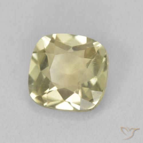 Diásporo com mudança de cor Luz amarela Natural 1.06ct, Almofada, VVS-VS