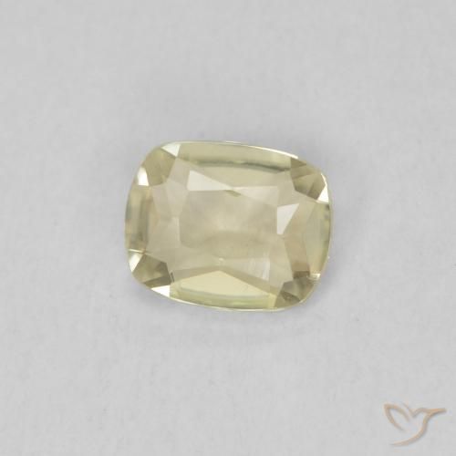 Diásporo com mudança de cor Luz amarela Natural 0.41ct, Almofada, VVS-VS