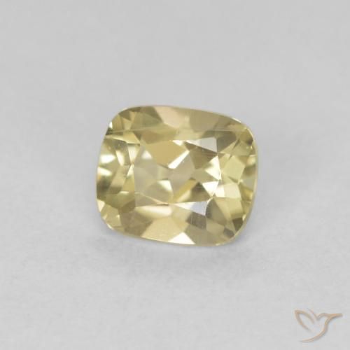 Diásporo com mudança de cor Luz amarela Natural 0.63ct, Almofada, VVS-VS