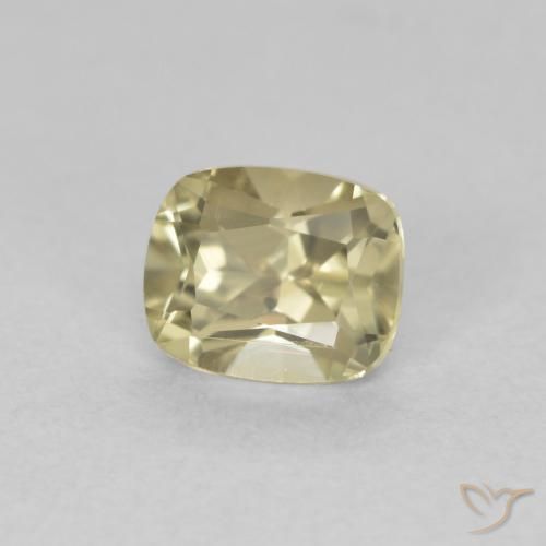 Diásporo com mudança de cor Amarelo muito claro Natural 0.71ct, Almofada, VVS-VS