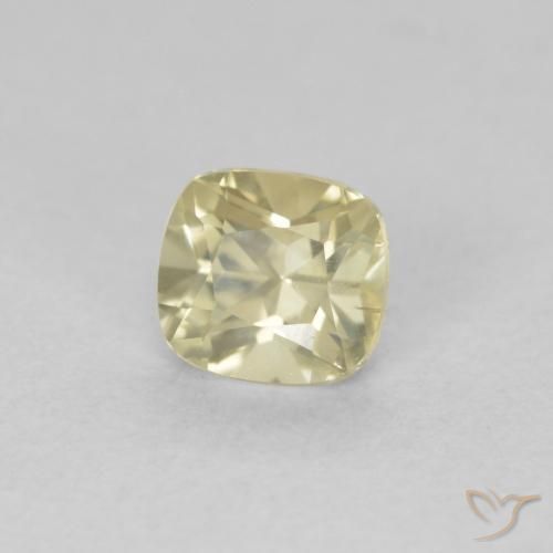 Diásporo com mudança de cor Amarelo muito claro Natural 0.64ct, Almofada, VVS-VS