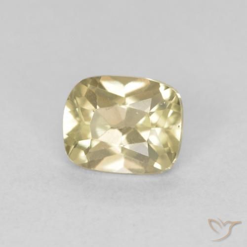 Diásporo com mudança de cor Luz amarela Natural 0.72ct, Almofada, VVS-VS