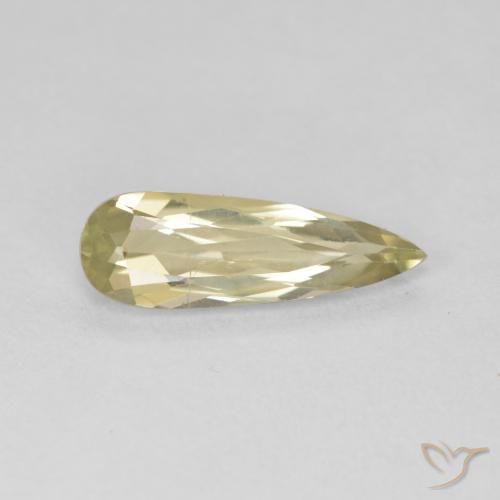 Diásporo com mudança de cor amarelo médio Natural 1.22ct, Formato de pêra, VVS-VS
