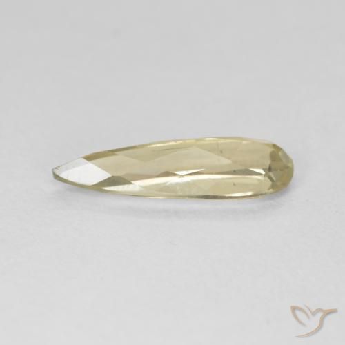 Diásporo com mudança de cor amarelo médio Natural 1.22ct, Formato de pêra, VVS-VS