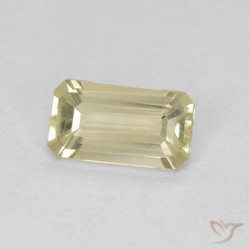 Diásporo com mudança de cor Amarelo verde Natural 0.74ct, Corte Octógono / Esmeralda, VS
