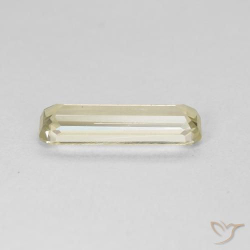 Diásporo com mudança de cor Luz amarela Natural 1.33ct, Corte Octógono / Esmeralda, VVS-VS