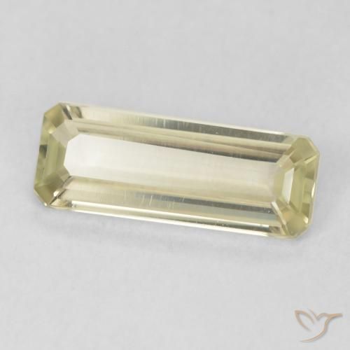Diásporo com mudança de cor Luz amarela Natural 0.91ct, Corte Octógono / Esmeralda, VVS