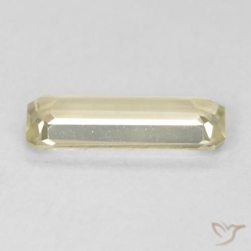 Diásporo com mudança de cor Luz amarela Natural 0.91ct, Corte Octógono / Esmeralda, VVS