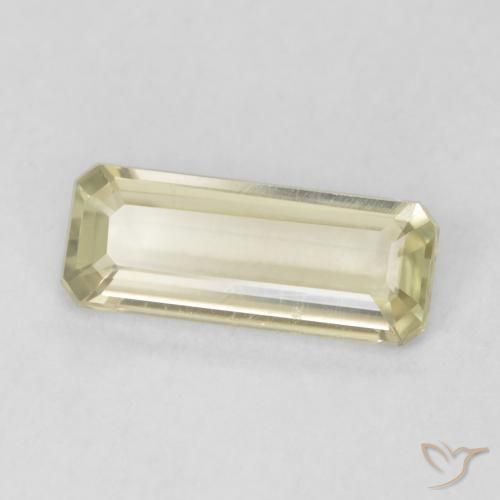 Diásporo com mudança de cor Luz amarela Natural 0.80ct, Corte Octógono / Esmeralda, VVS