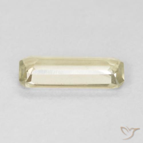 Diásporo com mudança de cor Luz amarela Natural 0.80ct, Corte Octógono / Esmeralda, VVS