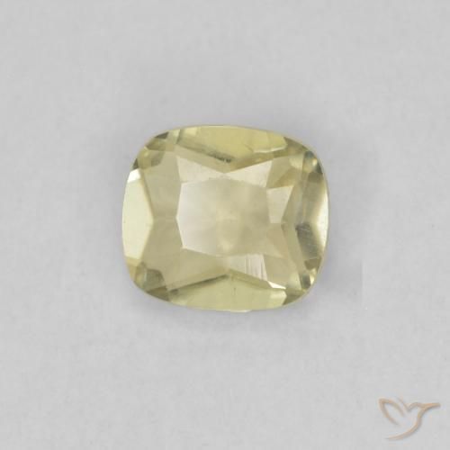 Diásporo com mudança de cor amarelo suave Natural 0.49ct, Almofada, VS