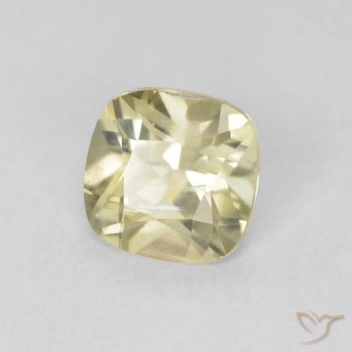 Diásporo com mudança de cor Luz amarela Natural 0.75ct, Almofada, VS