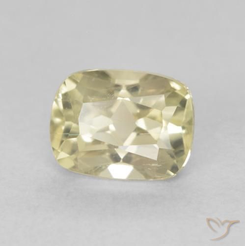 Diásporo com mudança de cor Luz amarela Natural 0.93ct, Almofada, VS