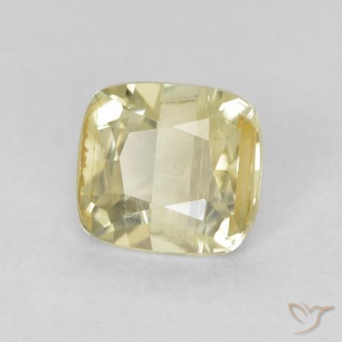 Diásporo com mudança de cor Luz amarela Natural 0.76ct, Almofada, VS-SI