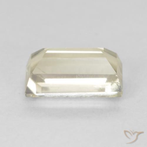 Diásporo com mudança de cor Amarelo muito claro Natural 0.90ct, baguete, VS