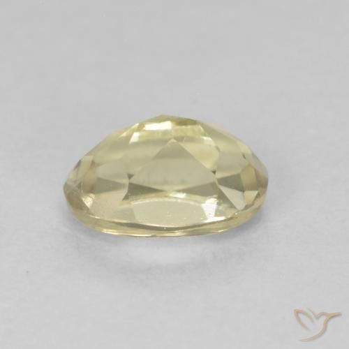 Diásporo com mudança de cor Amarelo muito claro Natural 0.67ct, oval, VS