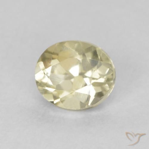 Diásporo com mudança de cor Luz amarela Natural 0.35ct, oval, VS