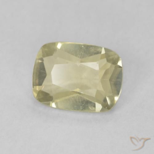 Diásporo com mudança de cor Luz amarela Natural 0.76ct, Almofada, VVS