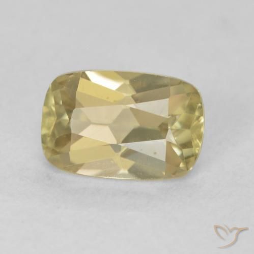 Diásporo com mudança de cor Luz amarela Natural 1.01ct, Almofada, VVS
