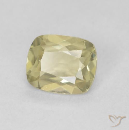 Diásporo com mudança de cor Luz amarela Natural 0.75ct, Almofada, VVS