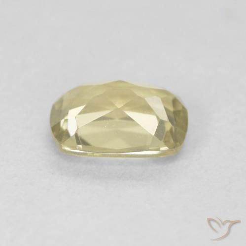Diásporo com mudança de cor Luz amarela Natural 0.75ct, Almofada, VVS