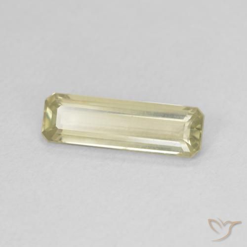Diásporo com mudança de cor Luz amarela Natural 1.26ct, Corte Octógono / Esmeralda, VVS-VS
