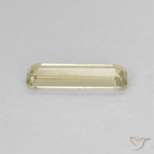 Diásporo com mudança de cor Luz amarela Natural 1.26ct, Corte Octógono / Esmeralda, VVS-VS