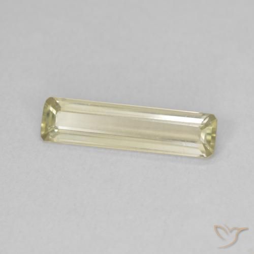Diásporo com mudança de cor Amarelo muito claro Natural 1.12ct, Corte Octógono / Esmeralda, VVS-VS