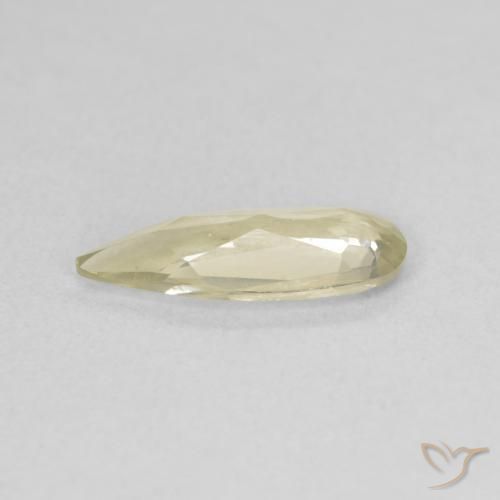 Diásporo com mudança de cor Luz amarela Natural 1.08ct, Formato de pêra, VS
