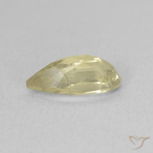 Diásporo com mudança de cor Luz amarela Natural 0.99ct, Formato de pêra, VS