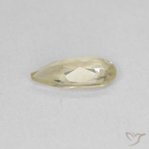 Diásporo com mudança de cor Luz amarela Natural 0.71ct, Formato de pêra, VVS