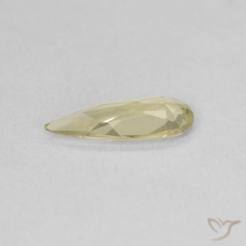 Diásporo com mudança de cor Luz amarela Natural 0.61ct, Formato de pêra, VVS