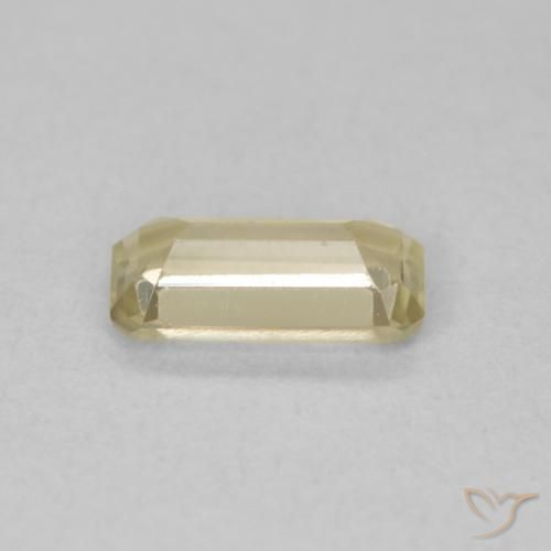 Diásporo com mudança de cor Luz amarela Natural 0.87ct, Corte Octógono / Esmeralda, VVS