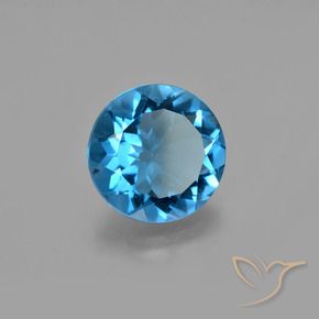 Fluorita que muda de cor Azul escuro Natural 10.75ct, Redondo, VS