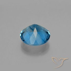 Fluorita que muda de cor Azul escuro Natural 10.75ct, Redondo, VS
