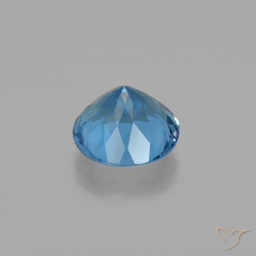 Fluorita que muda de cor Azul-marinho Natural 10.93ct, Redondo, VS