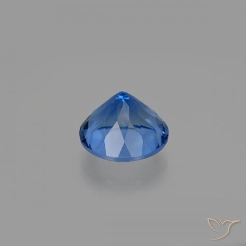 Fluorita que muda de cor Azul escuro Natural 12.25ct, Redondo, VS