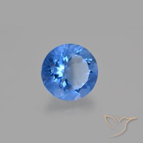Fluorita que muda de cor Azul-marinho Natural 14.18ct, Redondo, VS