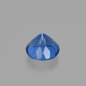 Fluorita de mudança de cor azul marinho intenso natural 15,29ct, corte redondo, VS