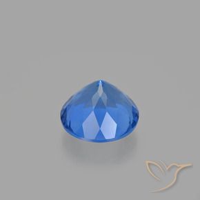 Fluorita que muda de cor Azul profundo Natural 15.04ct, Redondo, VS